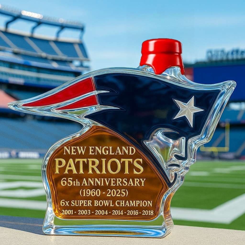 New England Patriots  Whiskey Bottle