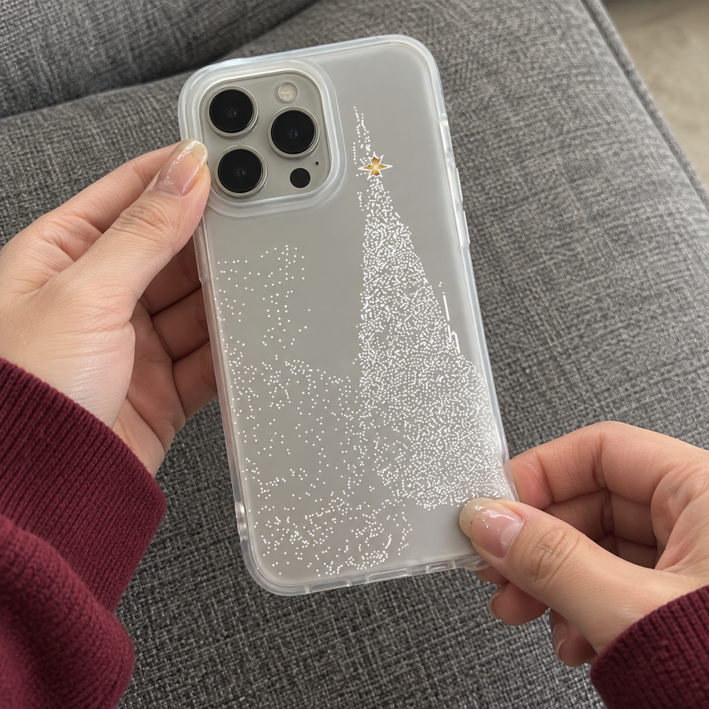 Snowy Christmas Tree iPhone Case