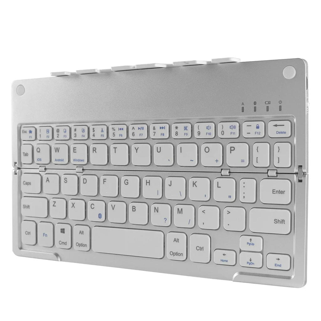 Travel-Friendly Foldable Wireless Keyboard Phone Holder