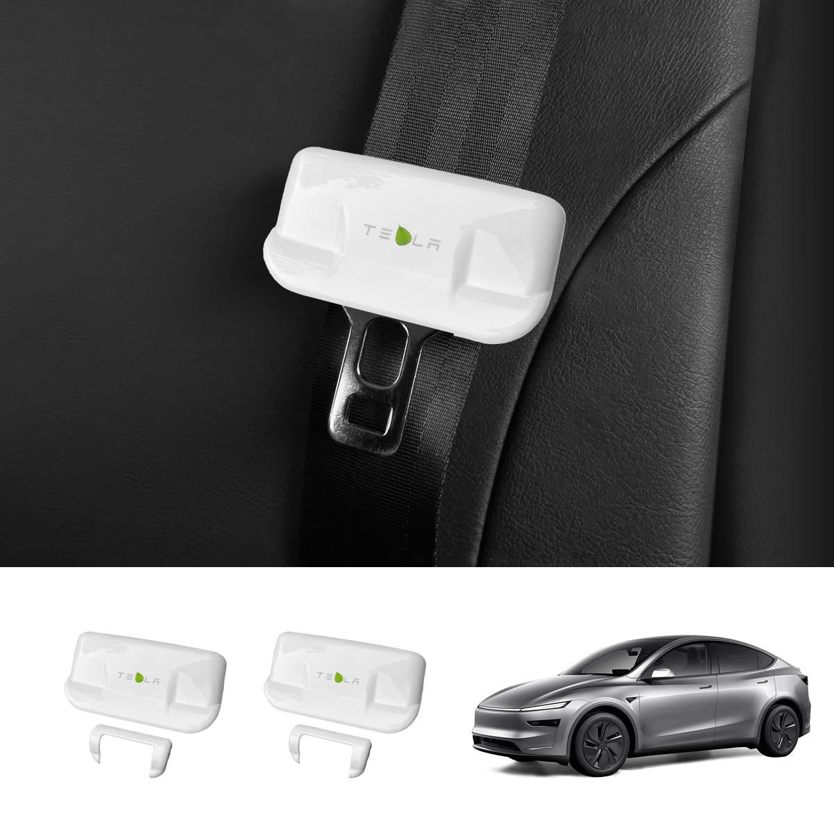 Seat Belt Buckle Cover Set for Tesla Model Y Juniper 2025+