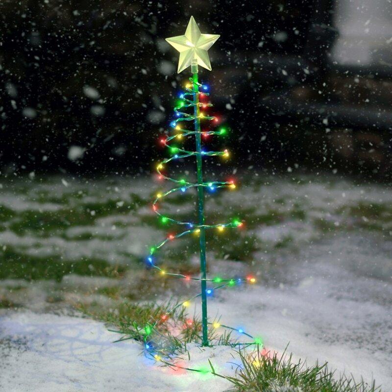 Yeouu | Solar Powered Metal Christmas Tree Decoration