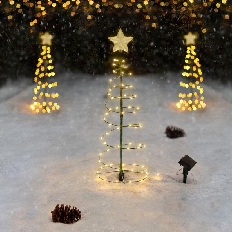 Yeouu | Solar Powered Metal Christmas Tree Decoration