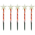 Yeouu | Solar Snowflake Christmas Tree Garden Lights – 5pcs. Waterproof LED Stake Lights for Magical Outdoor Christmas Décor and Year-Round Lawn Illumination