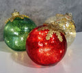 Yeouu | GlowSphere LED Christmas Ball – Warm Ambient Lighting with Timer Function