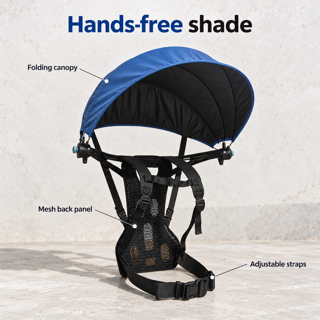Trailshade Hands-Free Backpack Umbrella