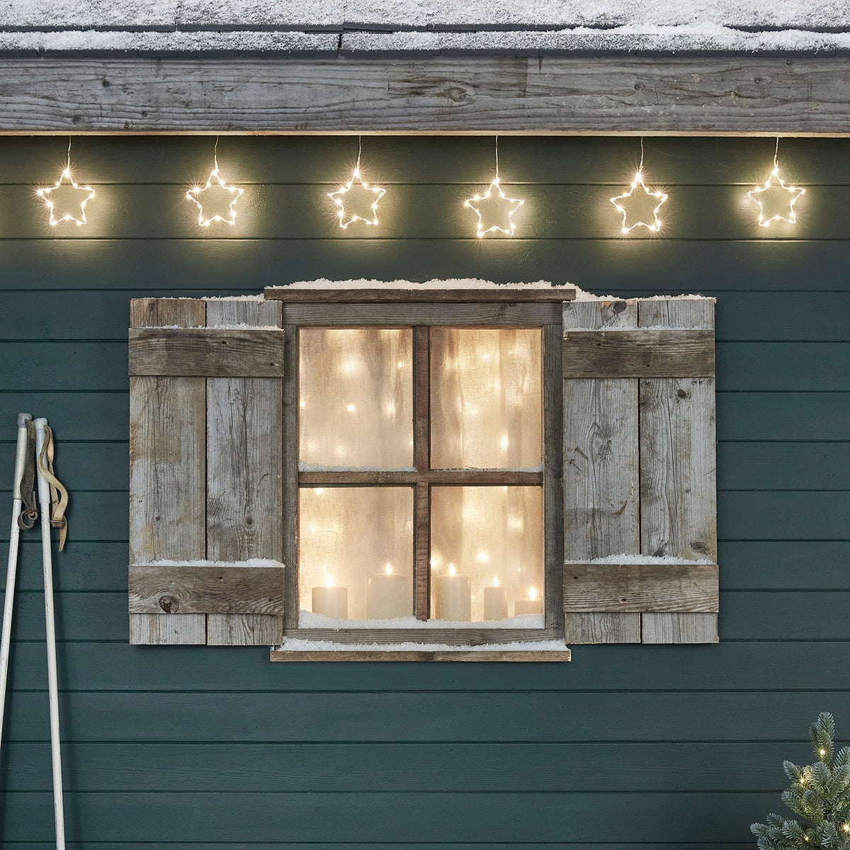 Yeouu | Christmas Decorations Star LED String Lights