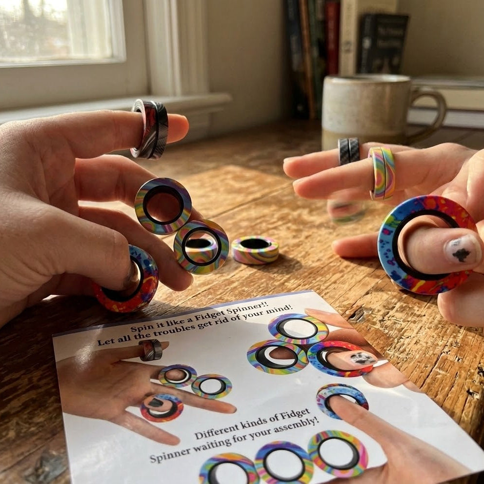 Spin Loop  Magnetic Fidget Spinner Ring