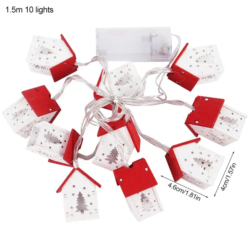 Yeouu | Wooden Christmas Houses with LED Lights - GlowHouse