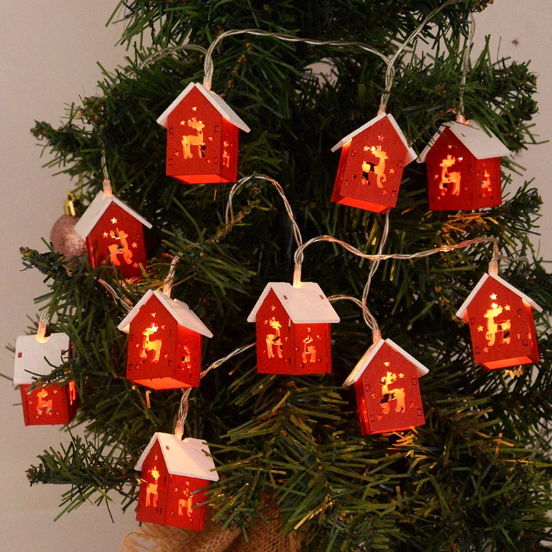 Yeouu | Wooden Christmas Houses with LED Lights - GlowHouse