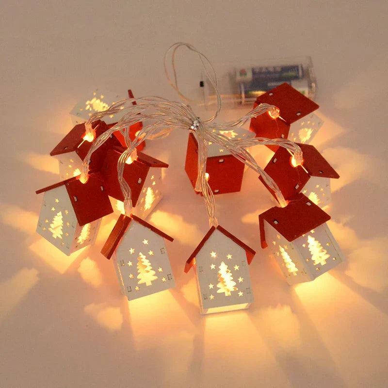 Yeouu | Wooden Christmas Houses with LED Lights - GlowHouse