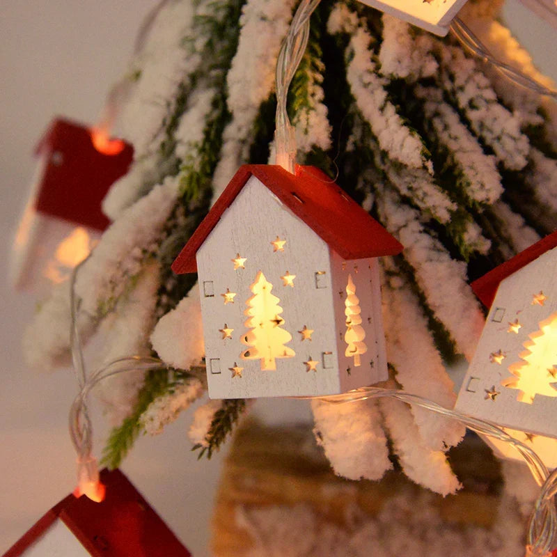 Yeouu | Wooden Christmas Houses with LED Lights - GlowHouse