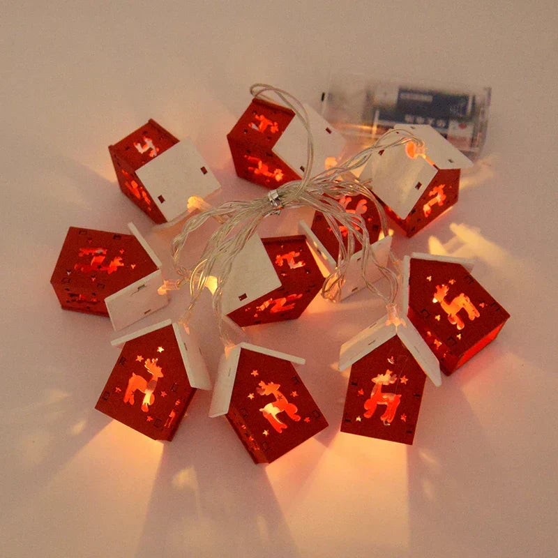 Yeouu | Wooden Christmas Houses with LED Lights - GlowHouse